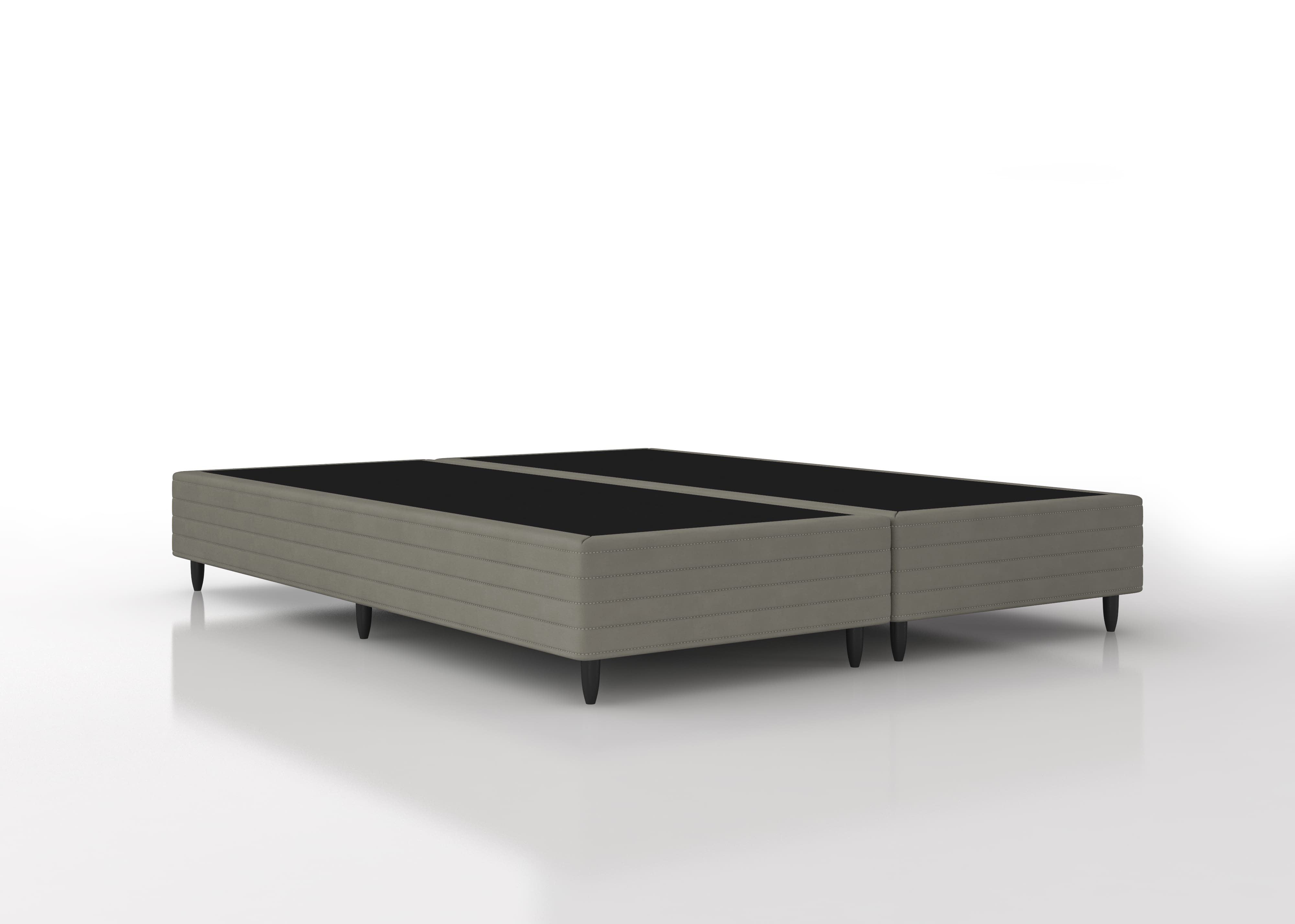 Base Box Queen Ortobom Elite 158 Cinza Madeira de Reflorestamento e Poliéster