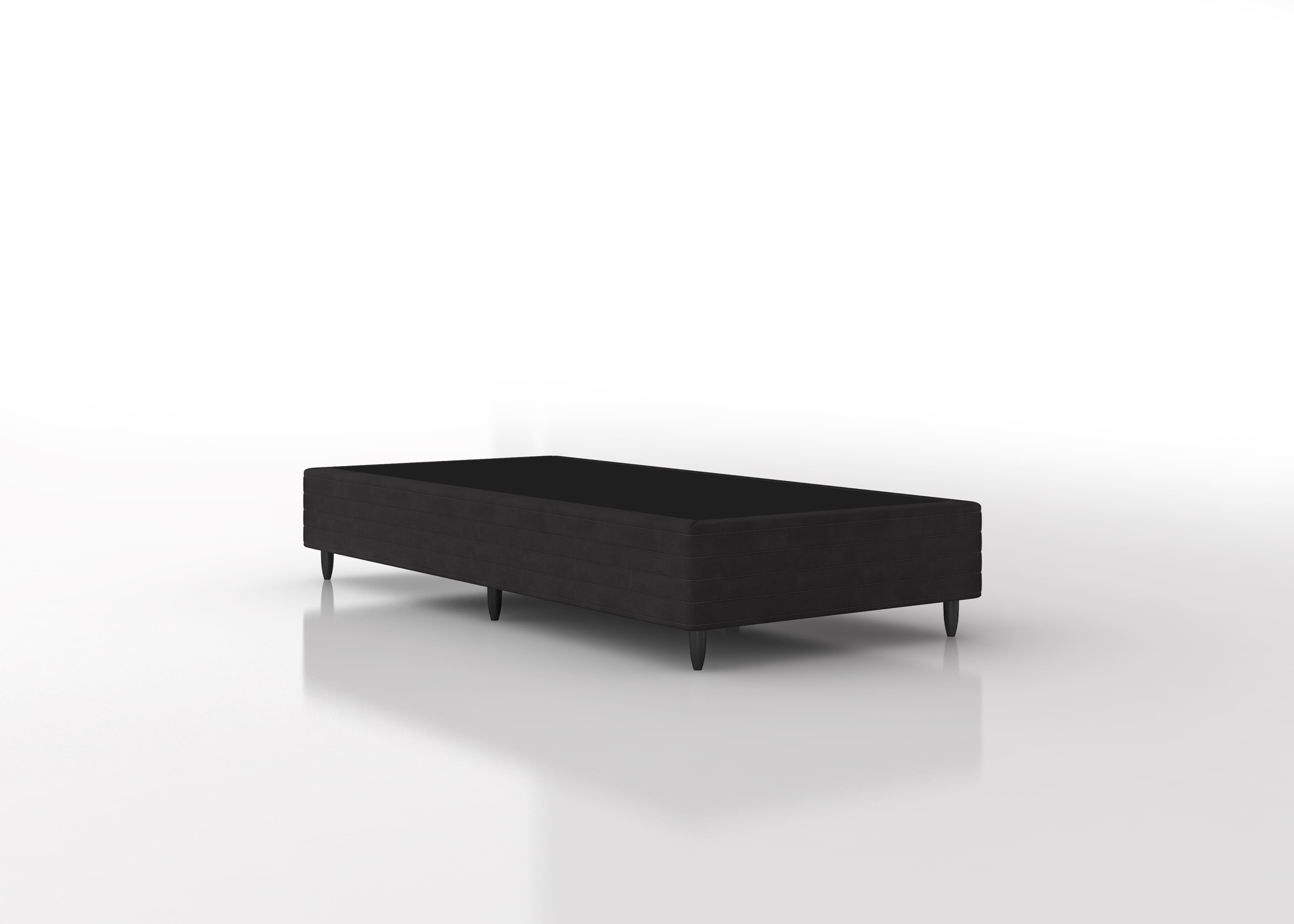 Base Box Solteiro Ortobom Imperio 088 Cinza Chumbo Madeira de Reflorestamento e Poliéster