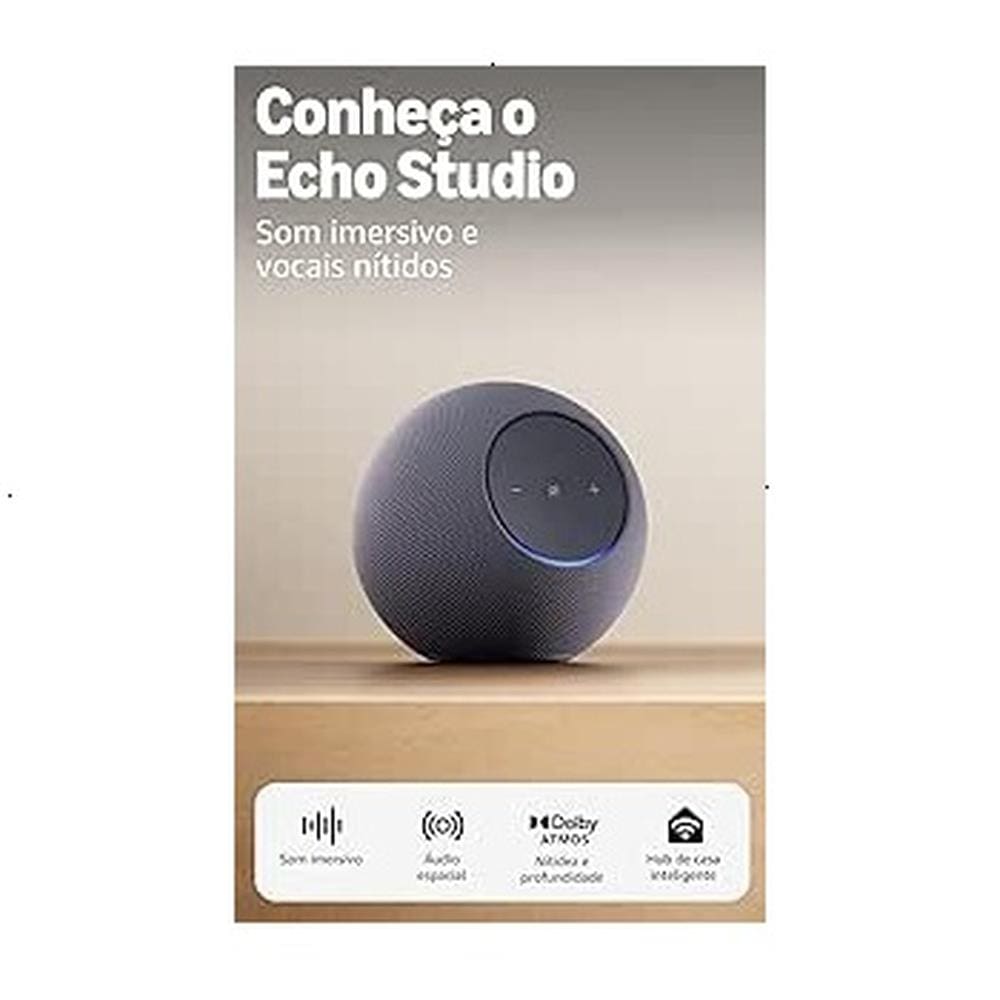 Echo Studio 2ª Geração Amazon Alexa | Casas Bahia