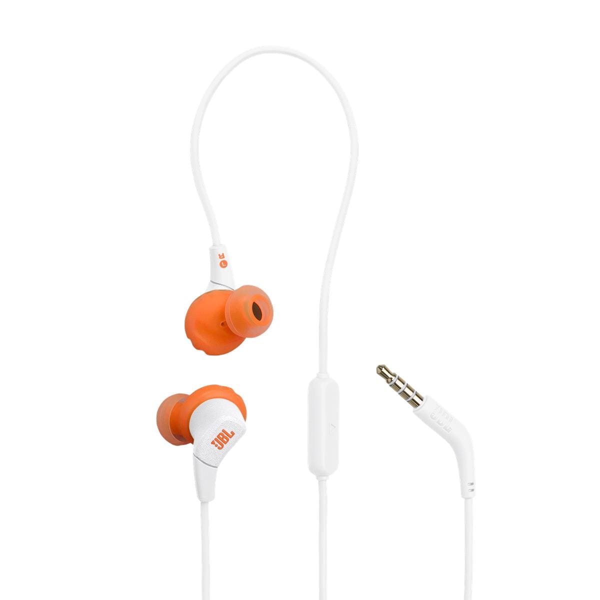 Fone de Ouvido JBL Endurance Run 3 Com Fio P2 IP65 Microfone FlipHook Branco