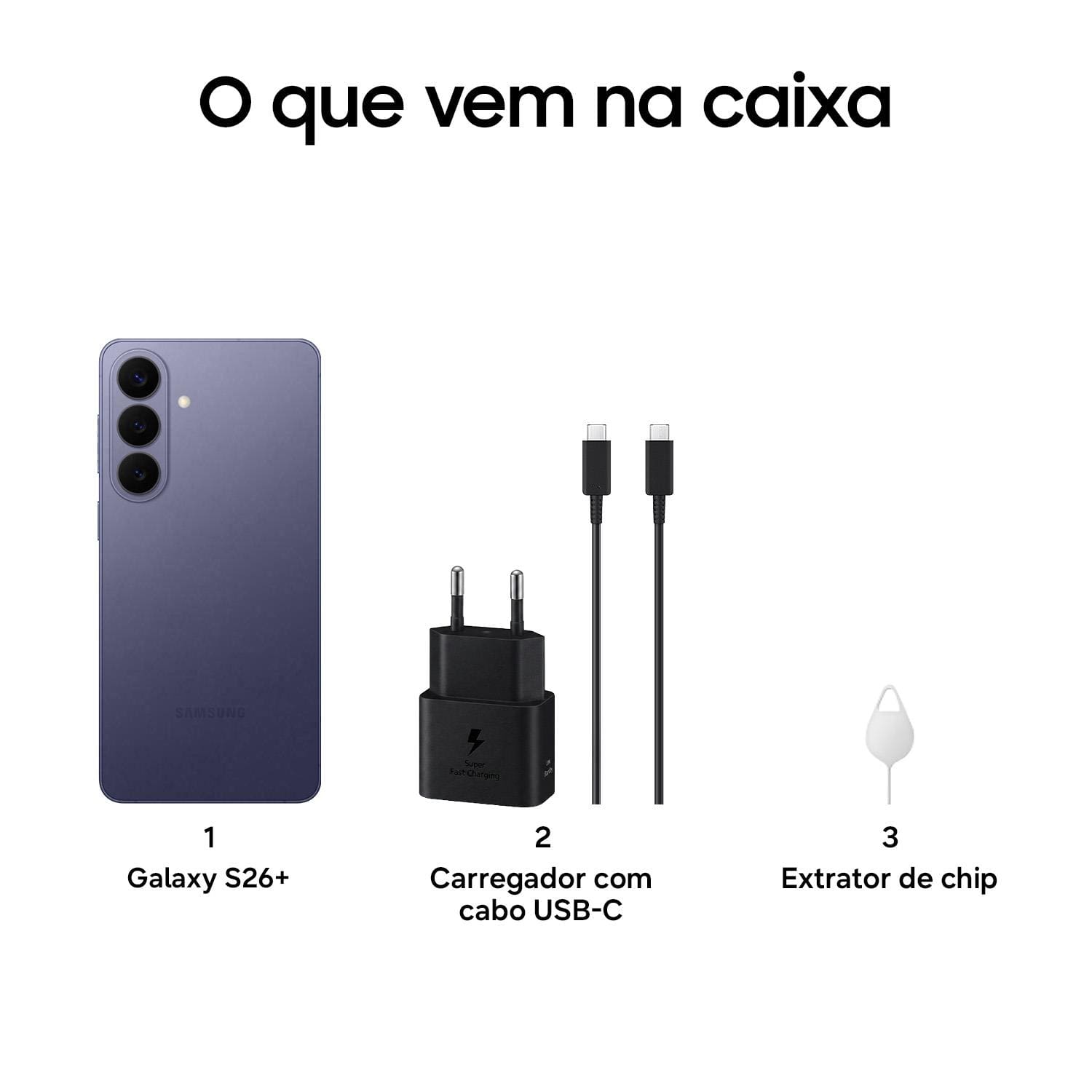 Smartphone Samsung Galaxy S26+ 5G Tela 6.7