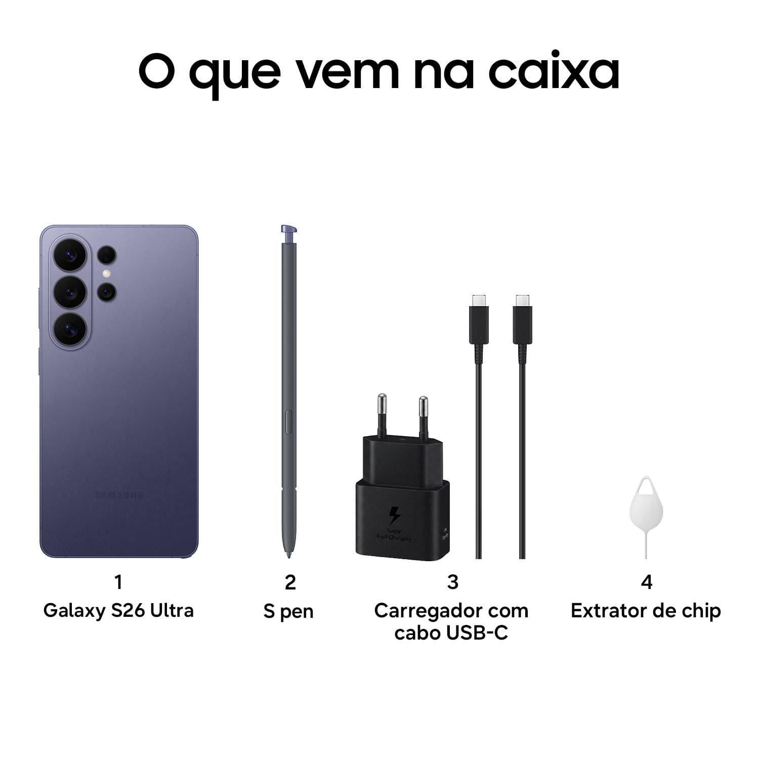 Smartphone Samsung Galaxy S26 Ultra 5G | Casas Bahia