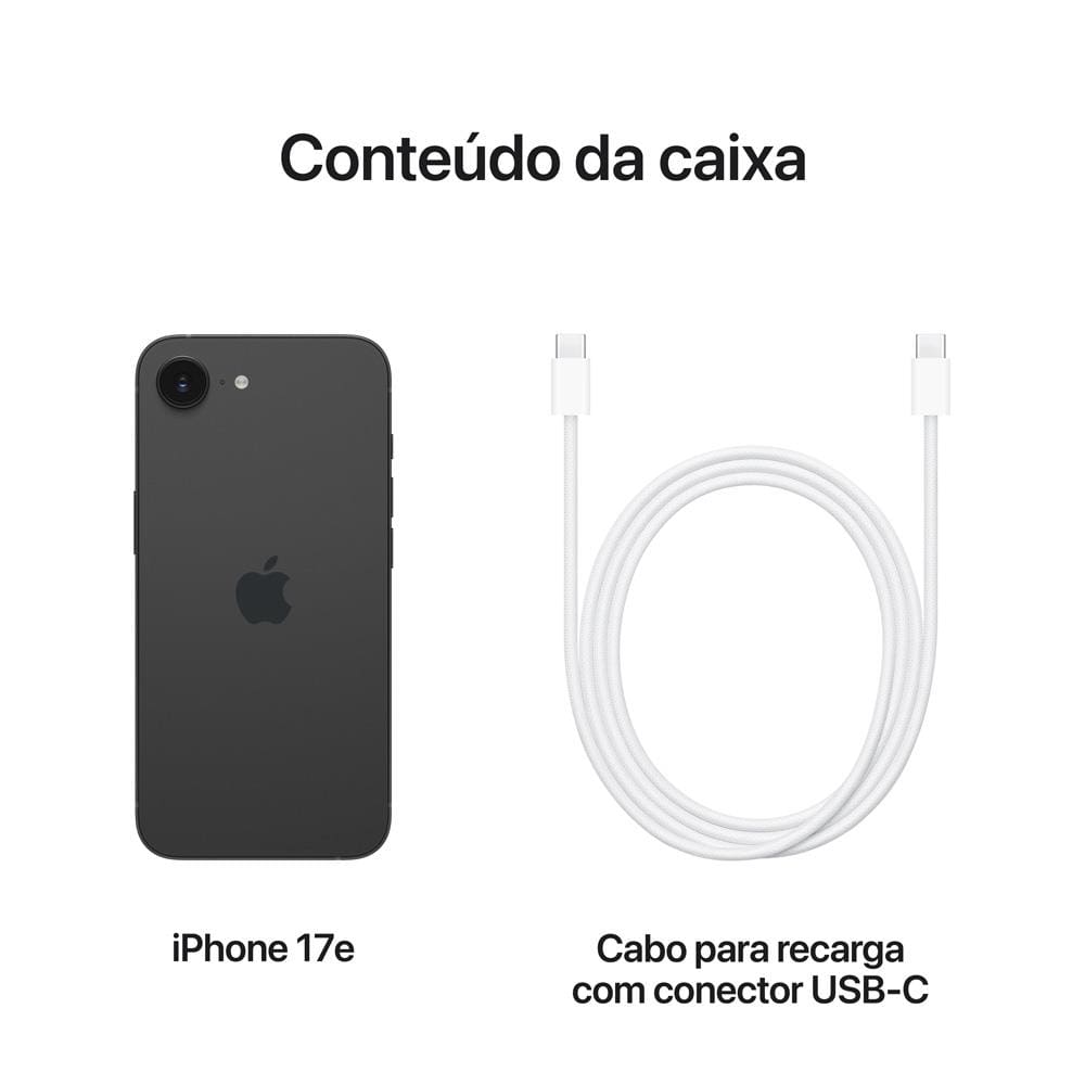 Apple iPhone 17e 256GB 6,1” 48MP | Casas Bahia