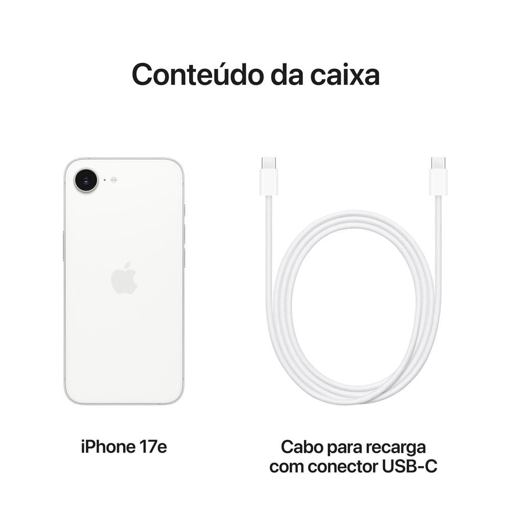 Apple iPhone 17e 256GB 6,1” 48MP | Casas Bahia