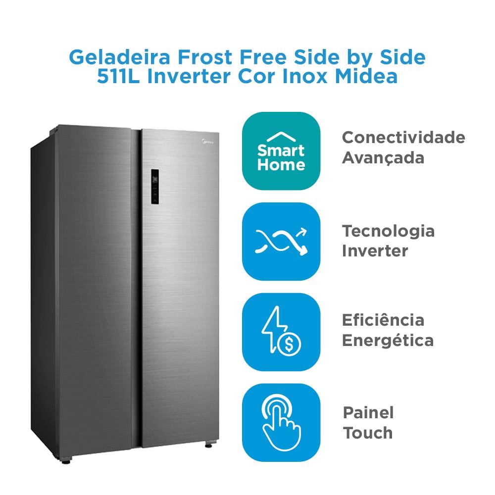 Geladeira Fost Free Side by Side | Casas Bahia