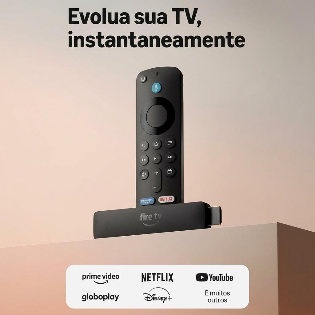 Fire TV Stick HD Amazon com Alexa | Casas Bahia