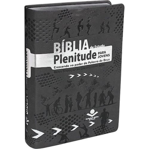 imagem-Bíblia De Estudo Plenitude Para Jovens Cinza Escuro