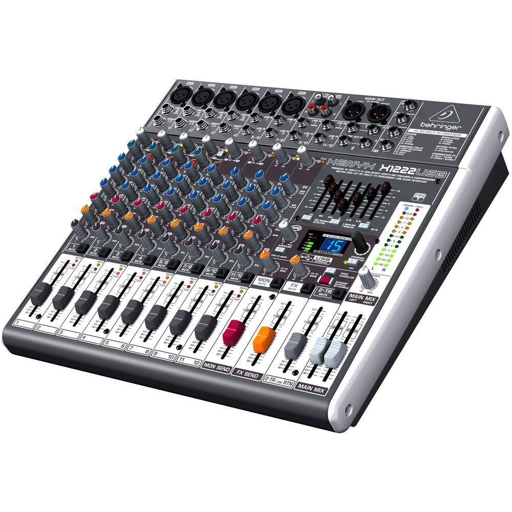 Mesa de som behringer xenyx x2222usb c 22 entradas e efeitos Casas Bahia