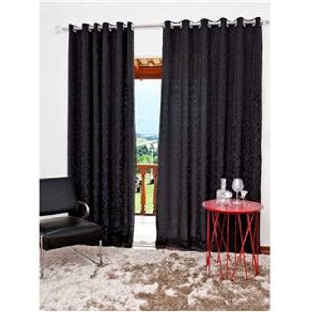 Cortina Blackout de Sala e Quarto Em Tecido 3,00 x 2,50 Preta | Admirare