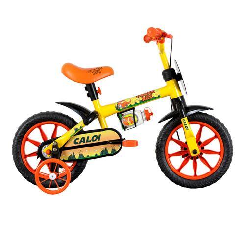 Bicicleta Infantil Aro 12 Caloi Power Rex - Amarela Menor preço em Bicicleta Infantil Aro 12 Caloi Power Rex - Amarela