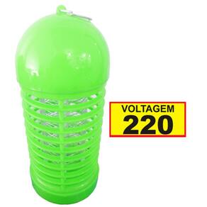 Mata Mosquito Eletrico para Insetos e Moscas Repelente e Armadilha 220v Verde