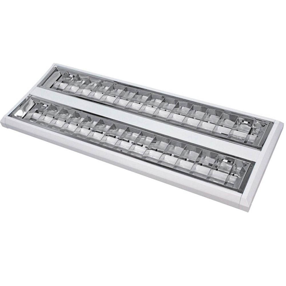 Luminária Completa de Sobrepor Taschibra TD 60 - 2X14W T5 6400K Bivolt