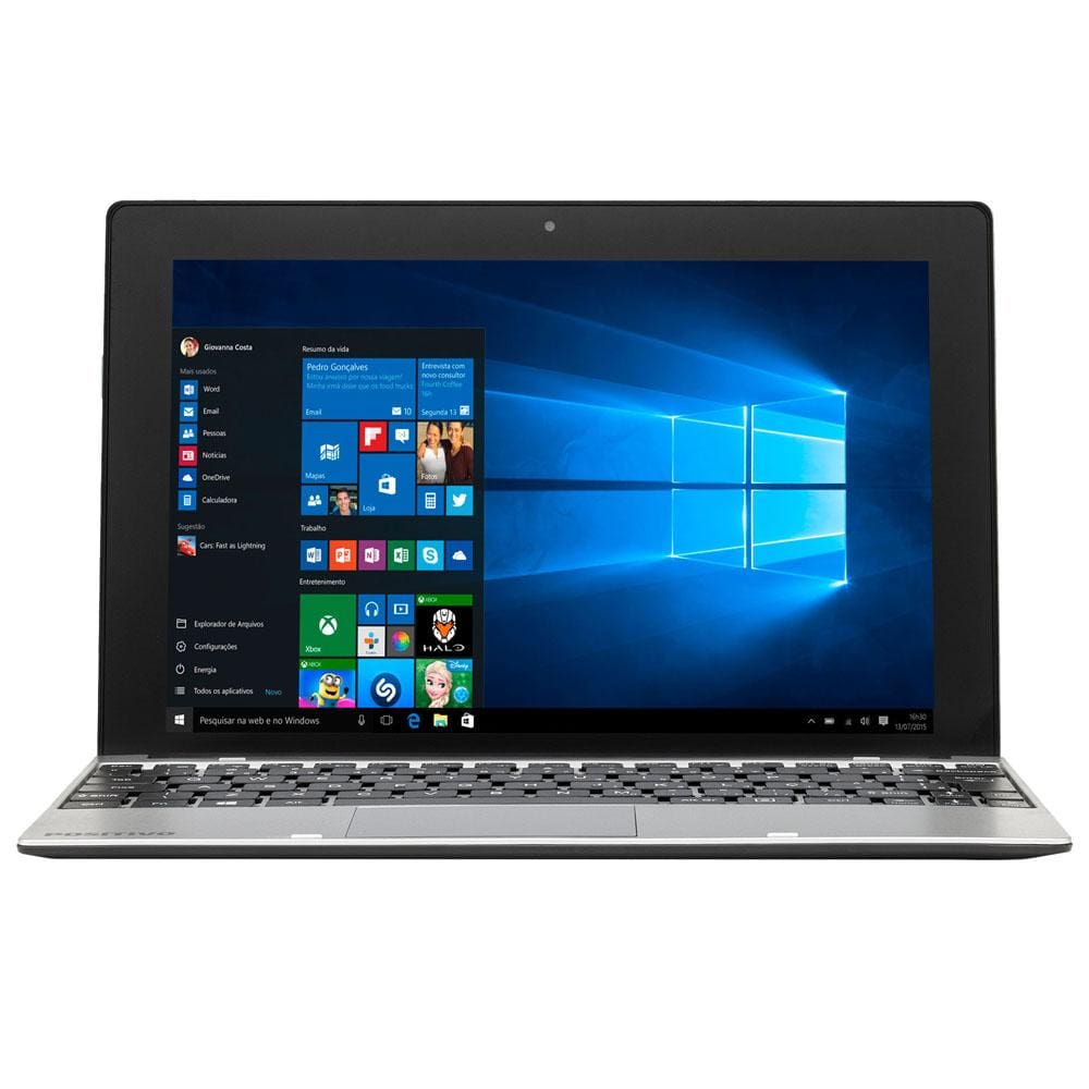 Notebook 2 em 1 Positivo Quad Core 1GB | Casas Bahia