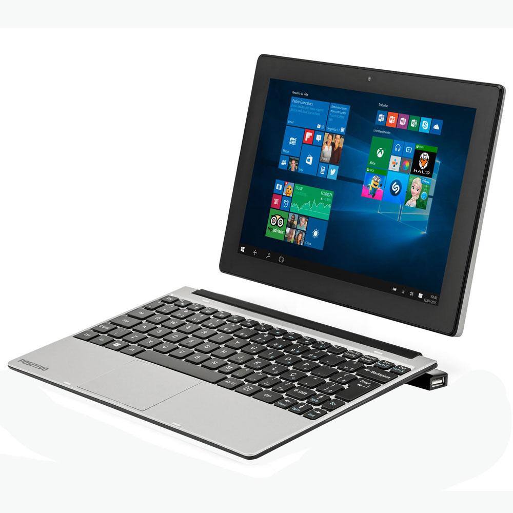 Notebook 2 em 1 Positivo Quad Core 1GB | Casas Bahia