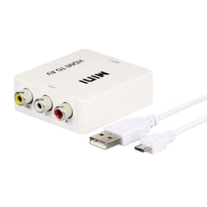 Adaptador Conversor de Vídeo de HDMI para RCA AV Vídeo Composto