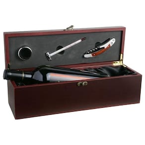Estojo Para Vinho Com Acessórios Kit Porta Garrafas Tocave