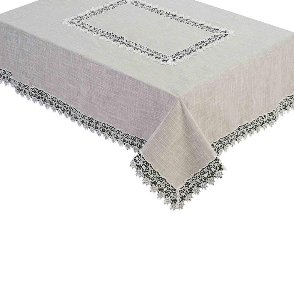Toalha De Mesa Redonda Rafimex Poliester Palha Ø220Cm