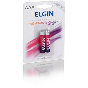 Pilha Palito Aaa Recarregável Energy Blister C/2 900Mah 1,2V - Elgin