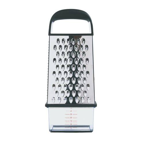 Ralador Com Dispenser Oxo Aço Inox 30X11Cm 4 Lados Menor preço em Ralador Com Dispenser Oxo Aço Inox 30X11Cm 4 Lados