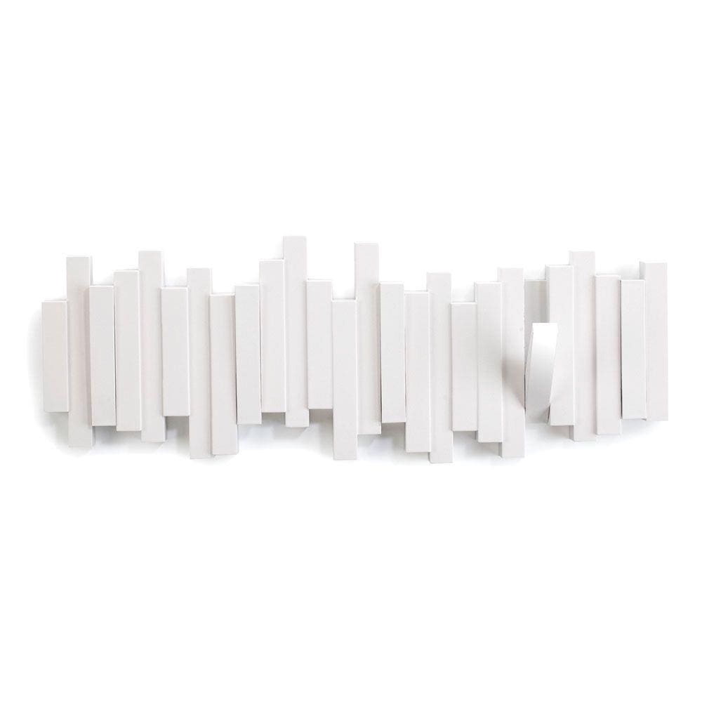Cabideiro Umbra De Parede Multi Ganchos Branco Sticks