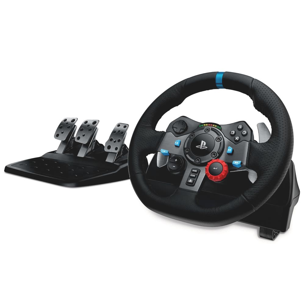 Mais Barato - Volante Logitech G29 Driving Force para PS5, PS4, PS3 e PC  Por: 1.699,00