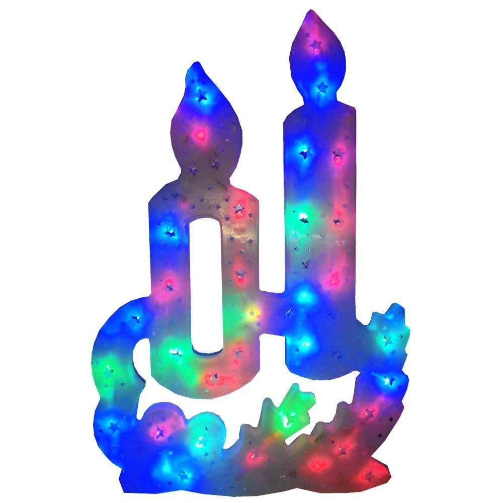 Pisca Pisca Vela 35 Leds RGB Colorido 42cm de Altura CBRN0661