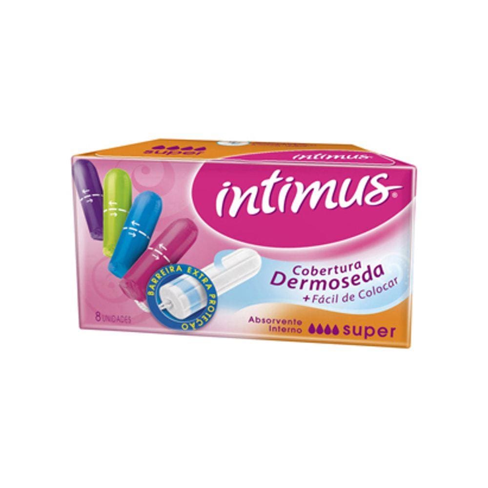 Absorvente Interno Intimus Gel Super Com 8 Unidades