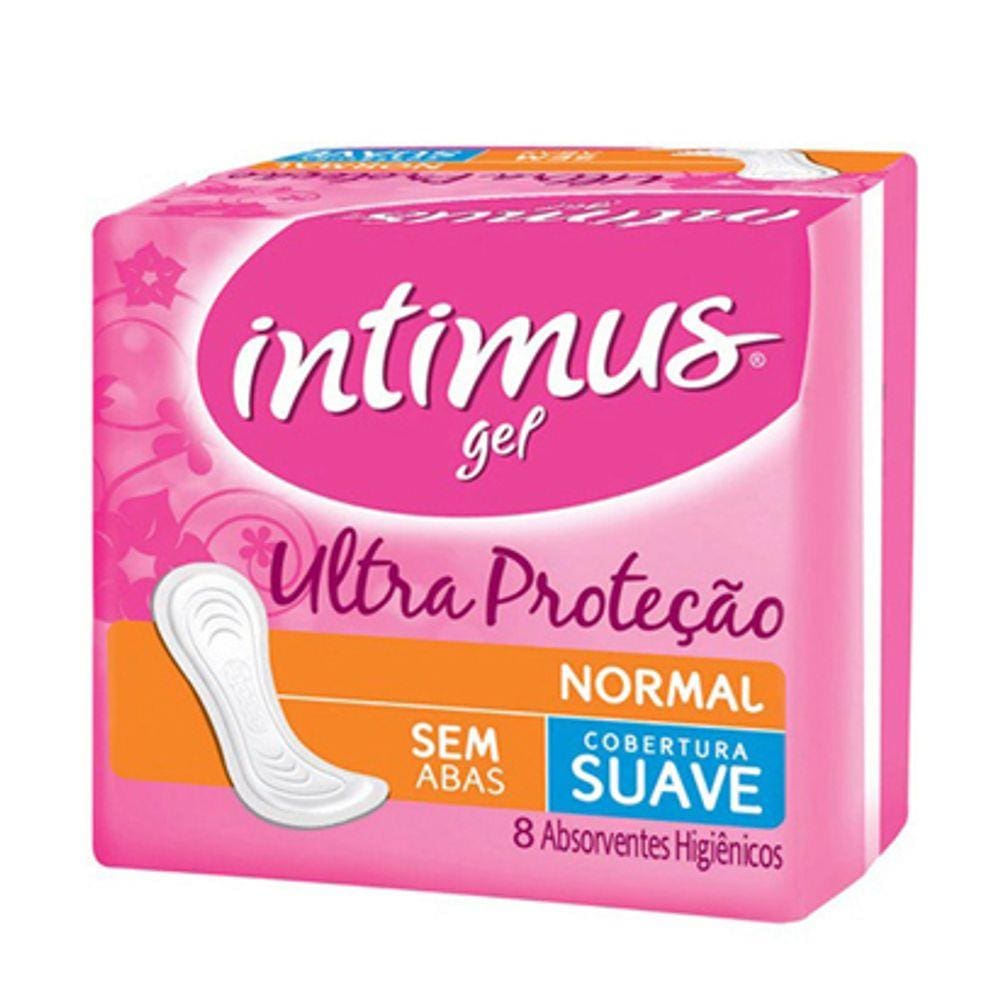 Absorvente Intimus Gel Normal Sem Abas Suave 8 Unidades