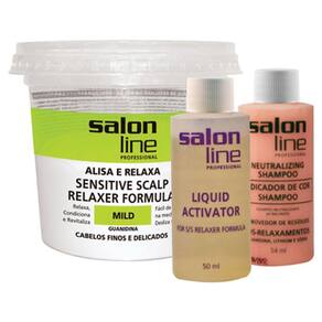 Salon Line Guanidina Mild Com Ativador Cabelos Finos E Delicados