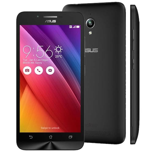 imagem-Smartphone Asus Zenfone Go Preto com Dual Chip, Android 5.1, Tela 5", Câmera 8MP, Memória 16GB e Processador Quad-Core 1.3GHz