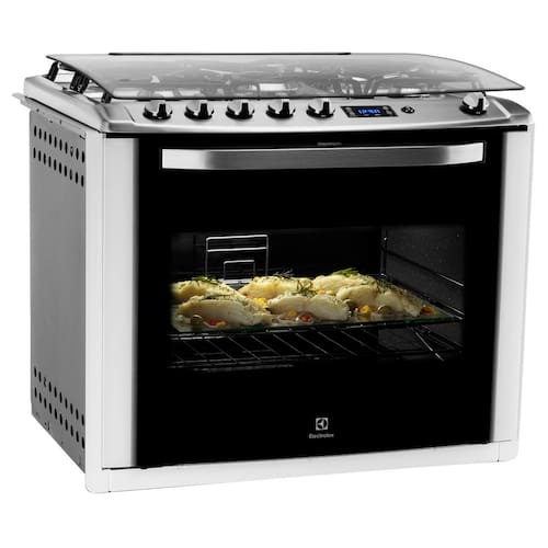 imagem-Fogão de Embutir Electrolux 5 Bocas 76RBE com Grill e Timer Digital Branco - Bivolt