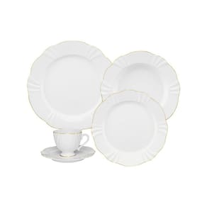 Aparelho de Jantar e Chá com 30 Peças Soleil White Classic
