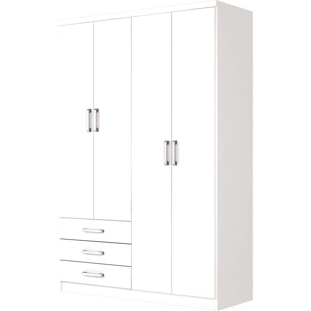 Guarda Roupa Caju 4 Portas 3 Gavetas Henn D135-10