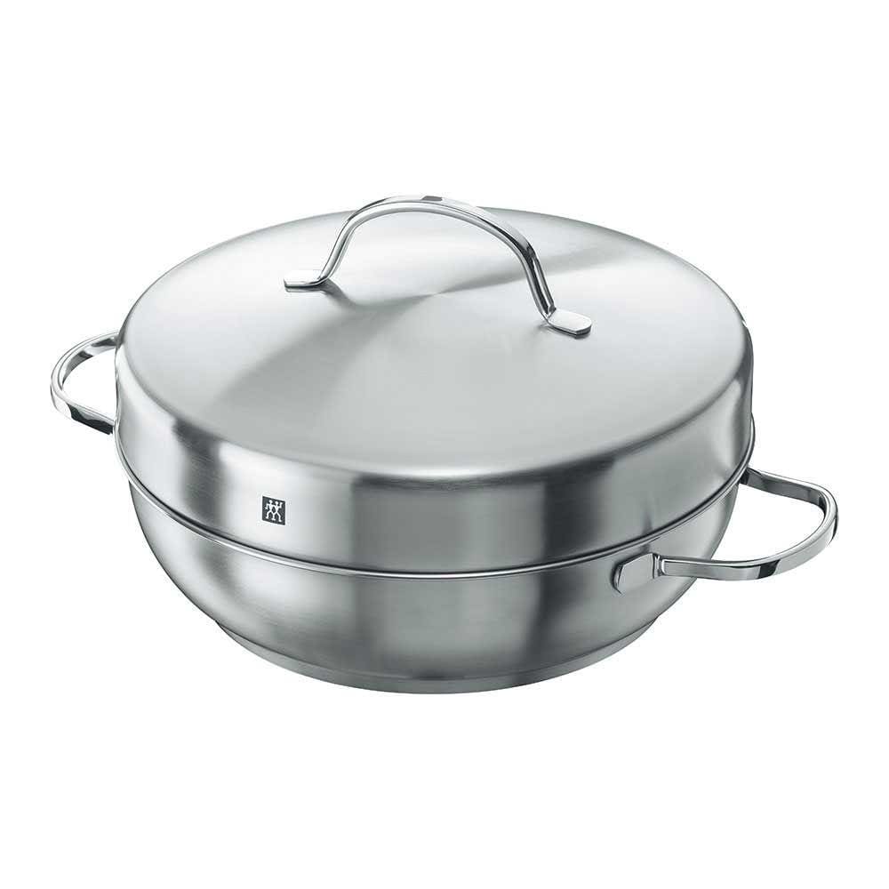 Conjunto Zwilling Para Defumar Com Caçarola Tampa E Grelha Aço Inoxidável 28 Cm Twin Specials