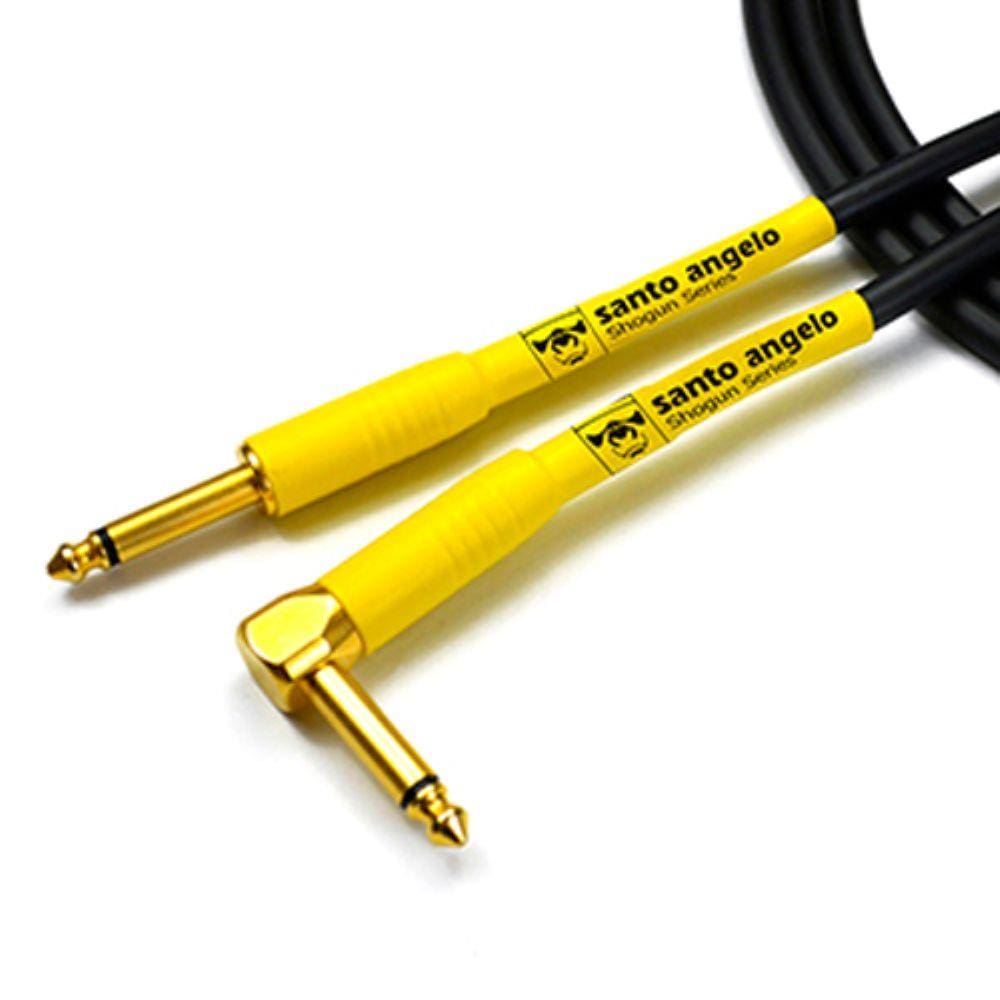 CABO GUITARRA 0,75MM E CONECTORES P10 OURO MOD SHOGUN L 10FT/3.05M - SANTO ANGELO