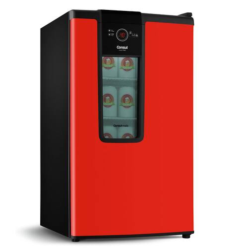 imagem-Cervejeira Consul Mais CZD12AV Vermelha - 82L - 220V