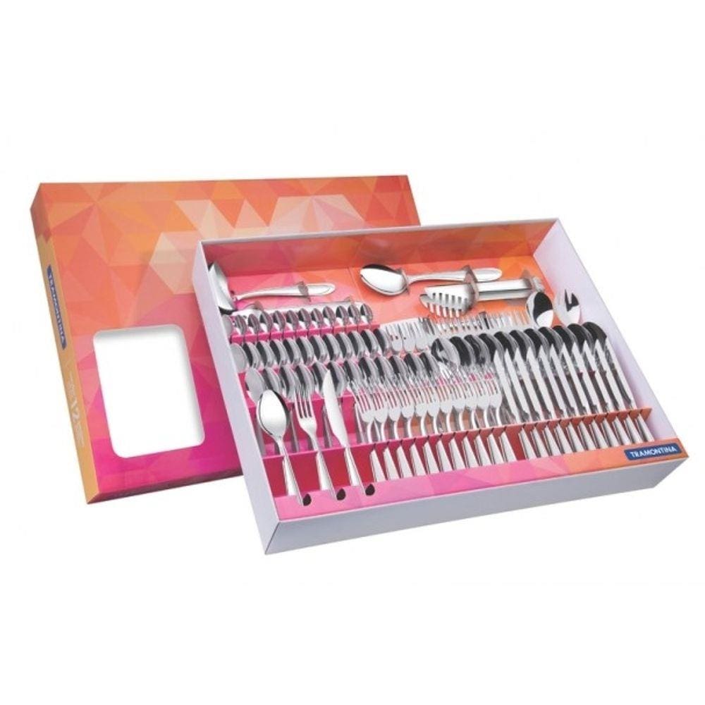 Faqueiro Aco Inox 91Pc Laguna - 66906890 - Tramontina Farroupilha