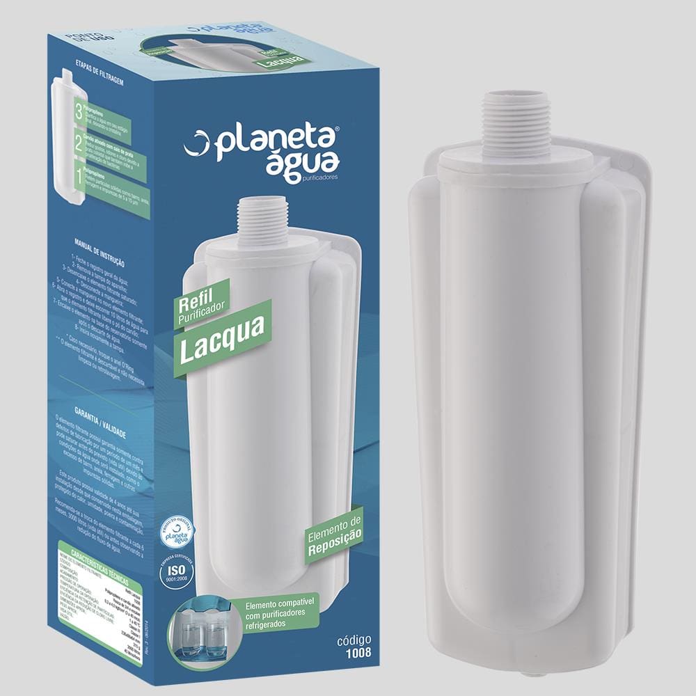 Refil / Filtro Lacqua Para Purificador de Água LATINA 3 Estágios