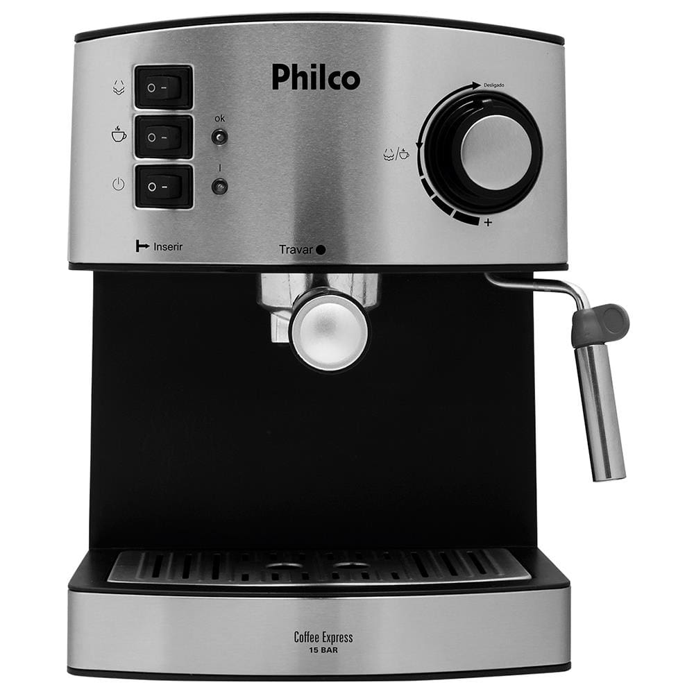 imagem-Cafeteira Expresso Philco Coffee Express - Inox - 15 Bar - 110 V