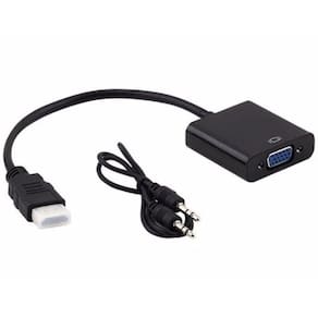 Cabo Adaptador Hdmi Para Vga Com Audio P2 - Tv Pc Video Game