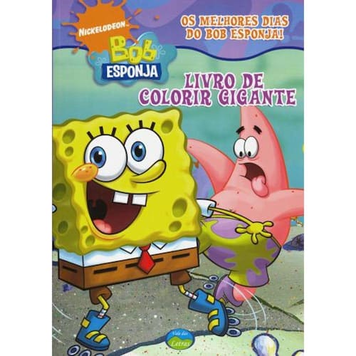 Livro de Colorir Gigante Bob Esponja - Vale das Letras