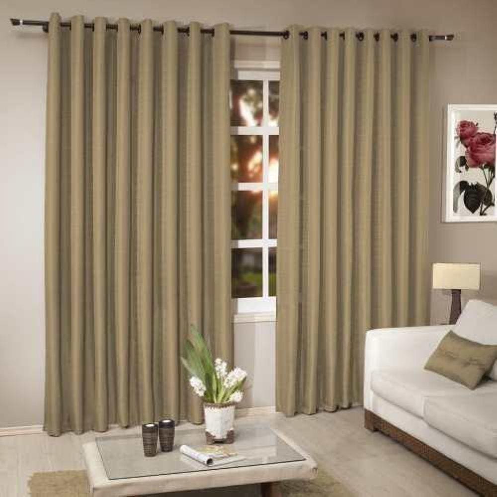 Cortina Rústica Para Janela 2,00 x 1,80 Premium Bege | Admirare