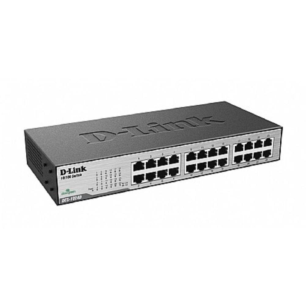 Switch 24p D-Link DES-1024D - 24 portas 10/100 Mbps