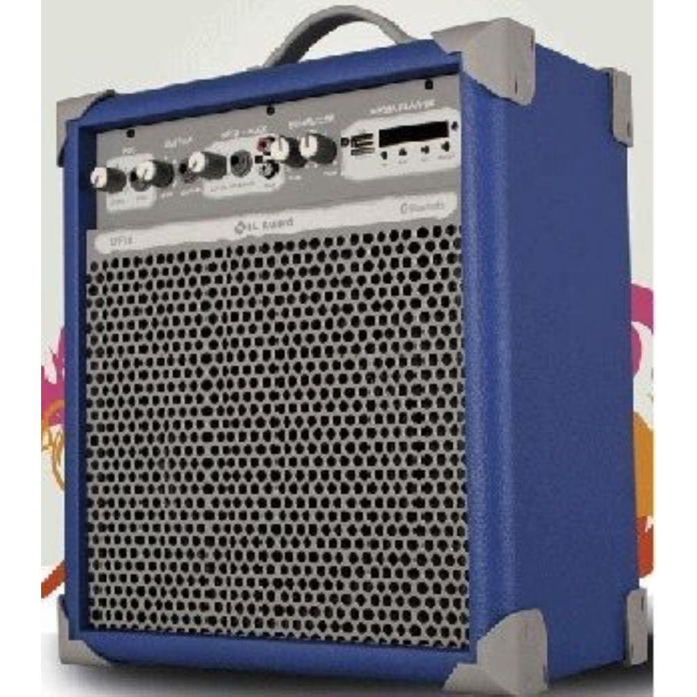 Caixa de Som Amplificada Multiuso UP!6 FM/USB/BLUETOOTH - Azul