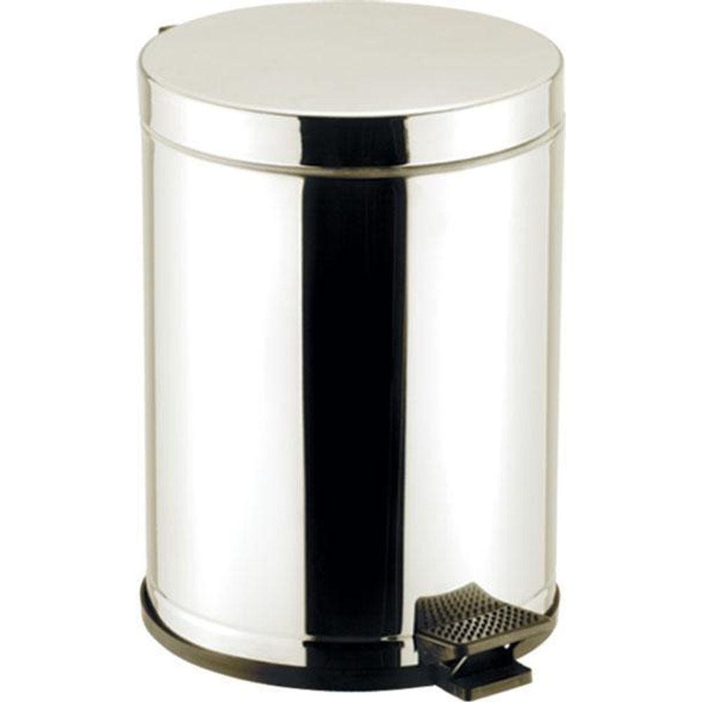 Lixeira Inox C/Pedal Recipiente Plástico 4,5 Lts - Viel
