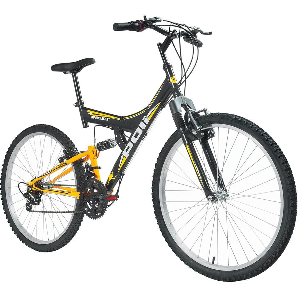 Bicicleta Aro 26 Polimet Kanguru com Suspensão | Casas Bahia