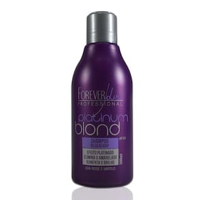 Forever Liss Platinum Blond Shampoo Blueberry Efeito Platinado - 300 ml