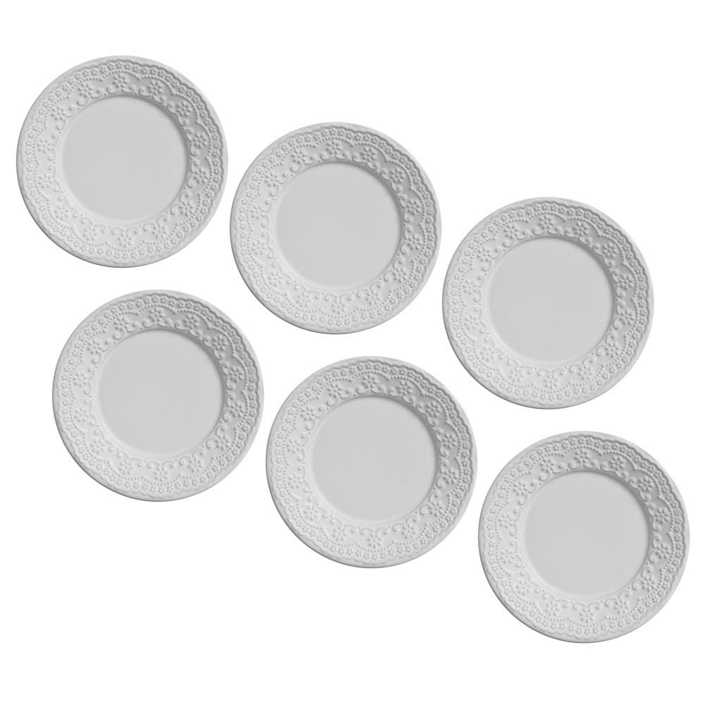 Conjunto de Parto para Sobremesa Porto Brasil Madeleine em Faiança Feldspática - 6 Peças