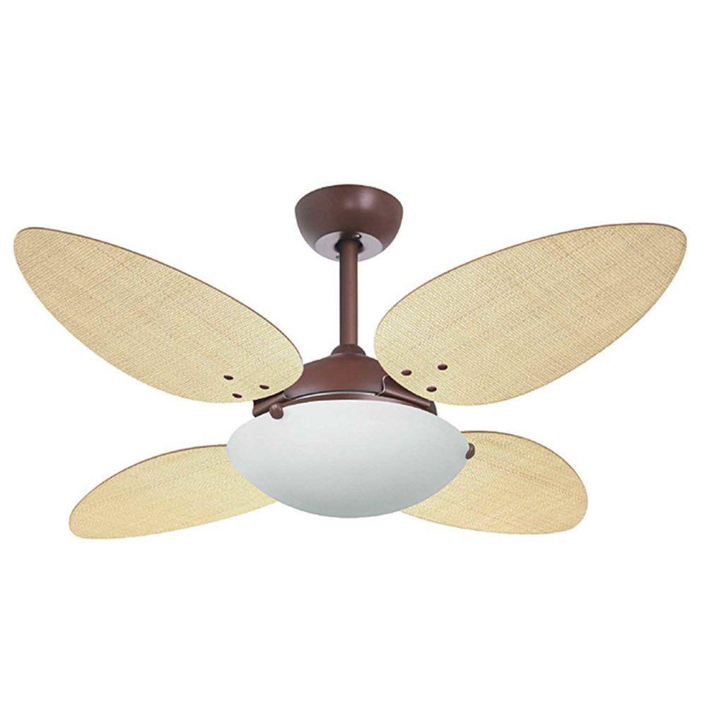 Ventilador de Teto Volare Premium Café Pétalo Palmae 127V Natural - 110V-127V