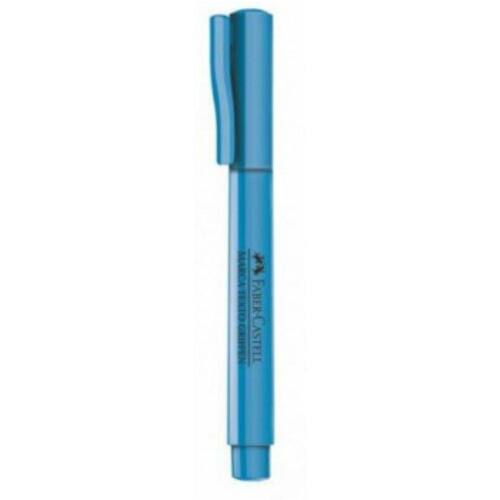 Caneta Marca Texto Grifpen Faber Castell - Azul Menor preço em Caneta Marca Texto Grifpen Faber Castell - Azul